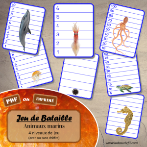 Jeu de Bataille – Animaux marins