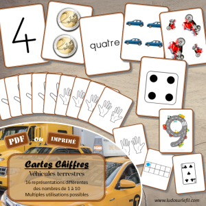 Cartes Chiffres – Véhicules terrestres