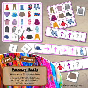 Suis les parcours codés – Vêtements et Accessoires