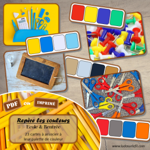 Repère les couleurs – Ecole & Rentrée