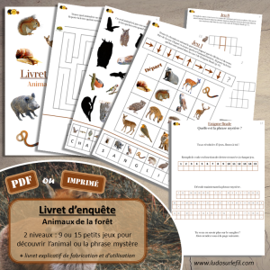 Livret d&rsquo;enquête – Animaux de la forêt