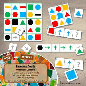 Suis les parcours codés – Formes et Couleurs