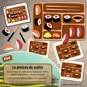 Le plateau de sushis