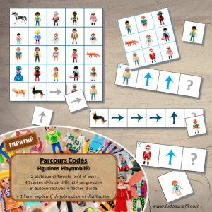 Suis les parcours codés – Figurines Playmobil®
